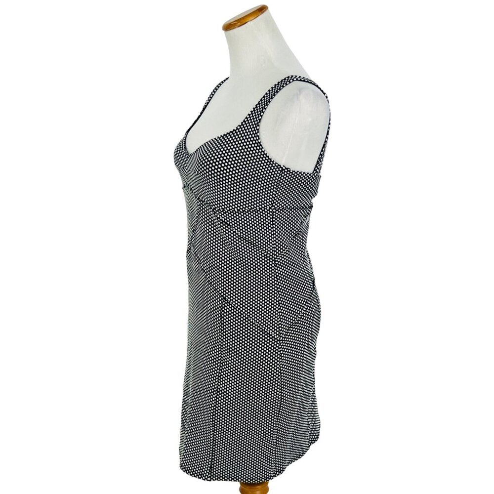 Free People Intimately Sexy Black & White Polka Dot Bodycon Mini Dress - Picture 7 of 16